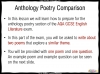 AQA Anthology Poetry - How to Answer the Power and Conflict Question Teaching Resources (slide 3/39)